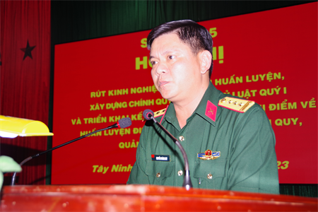 Sư đoàn 5 rút kinh nghiệm nhiệm vụ huấn luyện, xây dựng chính quy, quản lý kỷ luật