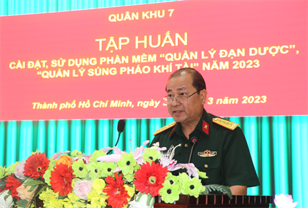 Cục Kỹ thuật tập huấn cài đặt, sử dụng phần mềm quản lý đạn dược, súng pháo khí tài