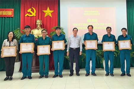 Quận 7 hoàn thành 100% chỉ tiêu giao quân năm 2023