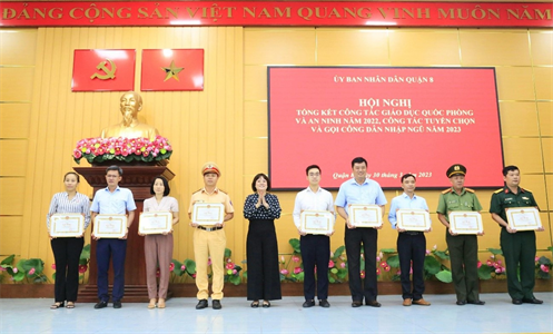 Quận 8 hoàn thành tốt công tác tuyển quân và giáo dục quốc phòng – an ninh
