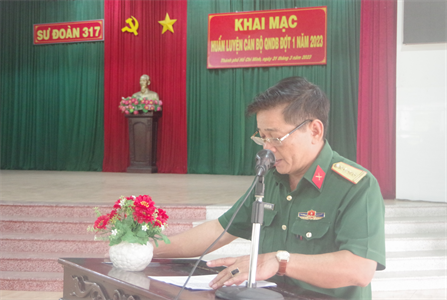 Sư đoàn 317 huấn luyện quân nhân dự bị đợt 1 năm 2023