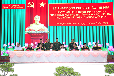 LLVT TPHCM phát động thi đua phát triển kết cấu hạ tầng; thực hành tiết kiệm, chống lãng phí