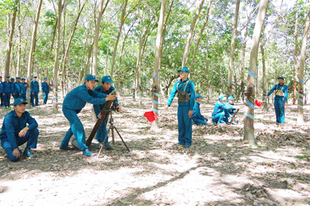 Sôi nổi mùa huấn luyện dân quân
