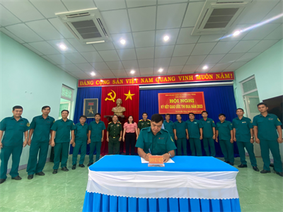 Huyện Dầu Tiếng: Cụm thi đua 2 ký kết Phong trào Thi đua Quyết thắng năm 2023