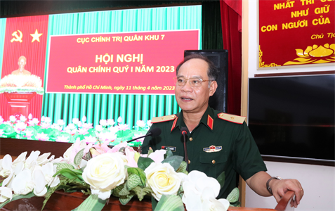 Hội nghị quân chính Cục Chính trị quý I năm 2023