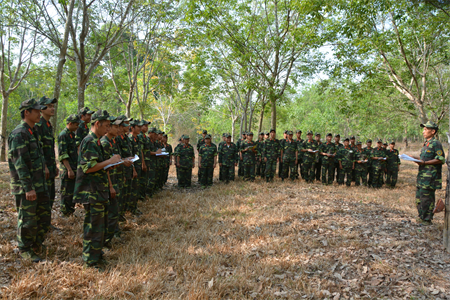 “Lính trong dân” vào mùa huấn luyện