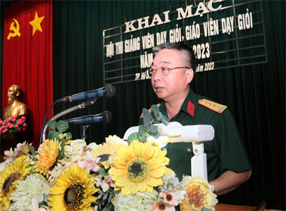 Trường Sĩ quan Kỹ thuật Quân sự khai mạc hội thi giảng viên dạy giỏi, giáo viên dạy giỏi