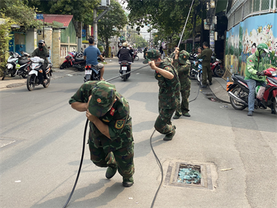 Lữ đoàn 23 triển khai hơn 16 km cáp quang quân sự