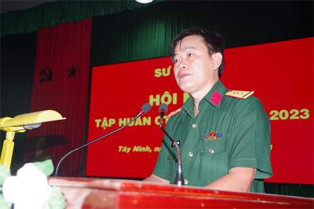 Sư đoàn 5 tập huấn công tác Đảng, công tác chính trị năm 2023