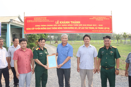 LLVT Quận 6 phối hợp khánh thành công trình giao thông nông thôn