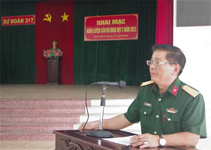Sư đoàn 317 huấn luyện quân nhân dự bị đợt 2 năm 2023