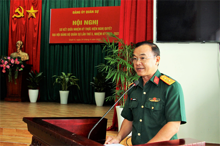 Đảng ủy Quân sự Quận 8 sơ kết giữa nhiệm kỳ 2020 - 2025