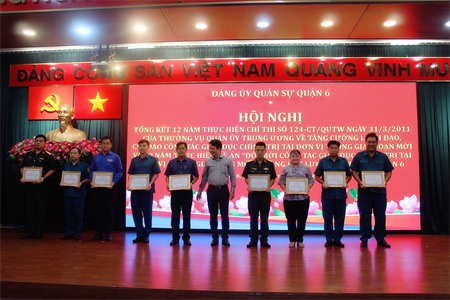 Đảng ủy Quân sự Quận 6 tổng kết 12 năm thực hiện Chỉ thị số 124
