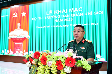 Quân khu 7 khai mạc hội thi Trưởng ban Quân khí giỏi năm 2023