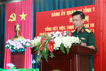 Đảng ủy, Bộ CHQS tỉnh Tây Ninh tổng kết Chỉ thị số 33 về việc kê khai tài sản, thu nhập