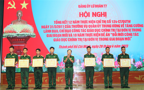 Lữ đoàn 77: Tăng cường lãnh đạo, chỉ đạo công tác giáo dục chính trị tại đơn vị