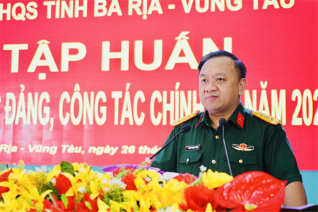 Bộ CHQS tỉnh BR-VT tập huấn CTĐ, CTCT năm 2023