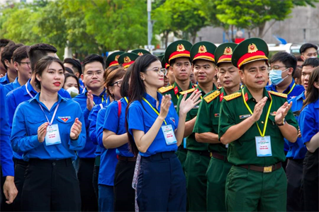 Tuổi trẻ Sư đoàn 5 tham gia Hội trại “Tuổi trẻ giữ biển” năm 2023