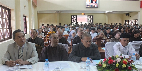 1.400 chức sắc, nhà tu hành được phổ biến nội dung Nghị quyết Trung ương 4 khoá 12 và Chỉ thị 05 của Bộ Chính trị