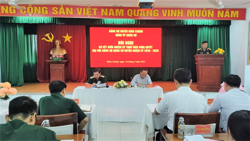 Đảng bộ Quân sự huyện Bình Chánh hoàn thành tốt chỉ tiêu giữa nhiệm kỳ 2020 – 2025