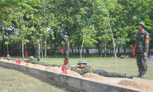 ​Bộ CHQS tỉnh Bình Phước tập huấn phương pháp kiểm tra chiến sĩ mới năm 2023