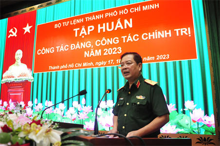 Bộ Tư lệnh TPHCM tập huấn công tác Đảng, công tác chính trị năm 2023