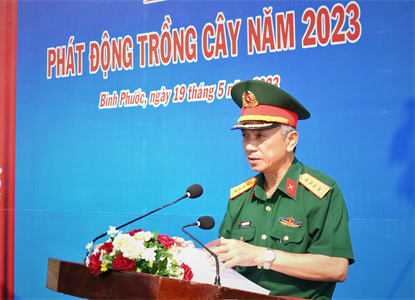 Bộ CHQS tỉnh Bình Phước phát động trồng cây “Đời đời nhớ ơn Bác Hồ”