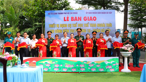 Quận Gò Vấp phối hợp khánh thành công trình thể dục thể thao cho Nhân dân