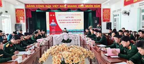 Bộ CHQS tỉnh Lâm Đồng kiểm tra thực hiện quy chế dân chủ cơ sở tại Ban CHQS thành phố Đà Lạt