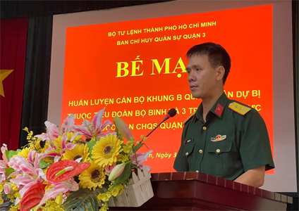 Ban CHQS Quận 3 bế mạc huấn luyện quân nhân dự bị