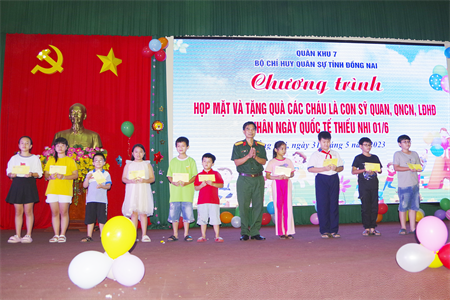 Sôi nổi các hoạt động vui Tết thiếu nhi tại Bộ CHQS tỉnh Đồng Nai