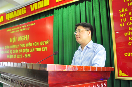 Đảng ủy Quân sự quận Phú Nhuận sơ kết giữa nhiệm kỳ