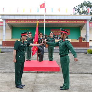 Học viện Lục quân tuyên thệ chiến sĩ mới năm 2023