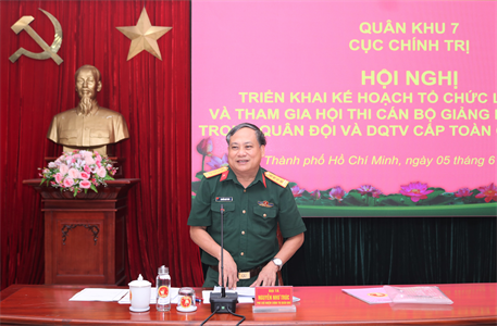 Cục Chính trị triển khai kế hoạch tổ chức luyện tập và tham gia Hội thi cán bộ giảng dạy chính trị cấp toàn quân năm 2023
