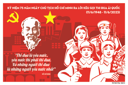 Đề cương tuyên truyền kỷ niệm 75 năm Ngày Chủ tịch Hồ Chí Minh ra Lời kêu gọi thi đua ái quốc