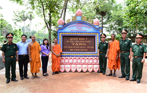 Tỉnh Bình Phước chuẩn bị tốt cho đại biểu tham quan mô hình về công tác quốc phòng địa phương, dân quân tự vệ