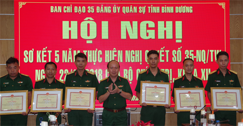 Đảng bộ Quân sự tỉnh Bình Dương sơ kết thực hiện Nghị quyết số 35 của Bộ Chính trị