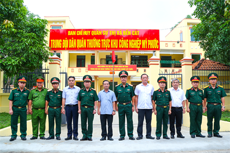 Bộ CHQS tỉnh Bình Dương sẵn sàng các mô hình phục vụ tham quan tại hội nghị tổng kết của Bộ Quốc phòng