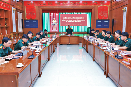 Cục Chính trị Quân khu 7 kiểm tra công tác Đảng, công tác chính trị Công ty TNHH MTV Đông Hải 6 tháng đầu năm 2023