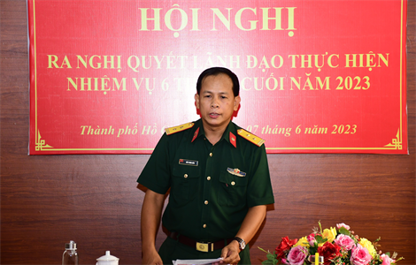 Tòa án Quân sự Quân khu 7 hội nghị ra nghị quyết lãnh đạo 6 tháng cuối năm 2023