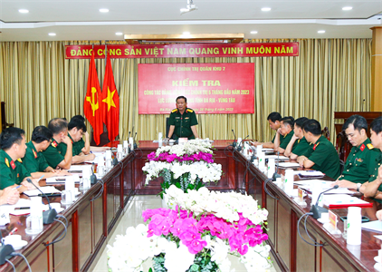 Cục Chính trị Quân khu 7 kiểm tra công tác Đảng, công tác chính trị tại Bà Rịa - Vũng Tàu