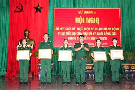 Sư đoàn 5 sơ kết giữa kỳ thực hiện Kế hoạch hành động Vì sự tiến bộ của phụ nữ và Bình đẳng giới