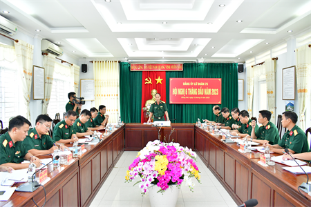 Đảng ủy Lữ đoàn 75 hội nghị 6 tháng đầu năm 2023