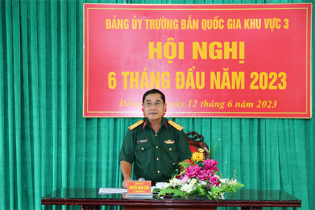 Đảng ủy, Trường bắn Quốc gia Khu vực 3 tổng kết nhiệm vụ quân sự 6 tháng đầu năm 2023