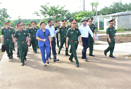 Bộ Tổng tham mưu kiểm tra công tác chuẩn bị hội nghị tham quan mô hình đểm về công tác Quốc phòng địa phương, Dân quân tự vệ trên địa bàn tỉnh Bình Phước