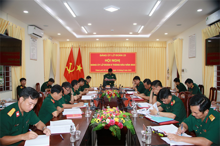 Lữ đoàn 23 ra Nghị quyết lãnh đạo thực hiện nhiệm vụ 6 tháng cuối năm 2023.