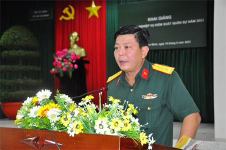 Tiểu đoàn Kiểm soát Quân sự 31 khai giảng huấn luyện nghiệp vụ kiểm soát quân sự