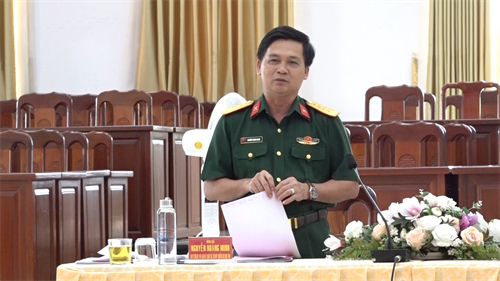Đảng ủy Quân sự thành phố Thủ Dầu Một hội nghị phiên 6 tháng đầu năm 2023