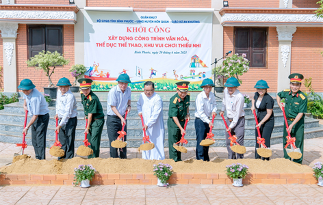 Tỉnh Bình Phước: Khởi công xây dựng công trình văn hóa, thể thao Giáo xứ An Khương