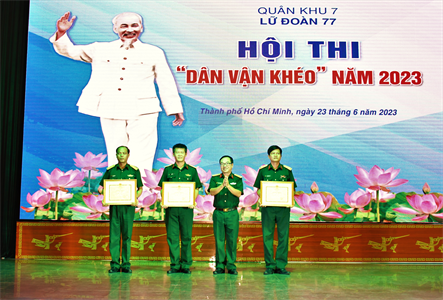 Lữ đoàn 77 thi “Dân vận khéo” năm 2023